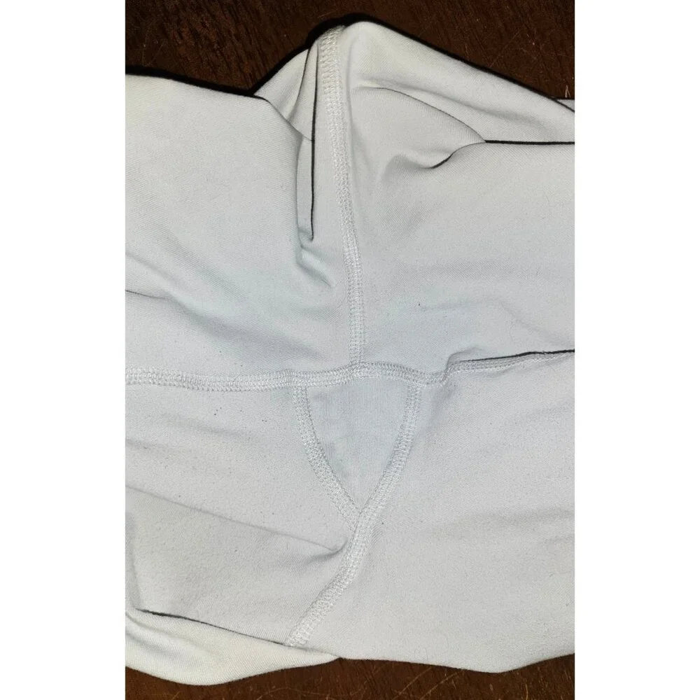 Alo Yoga High Waisted Colorblock Sheila Legging Grey White Mesh Panel Size L - Picture 6 of 6
